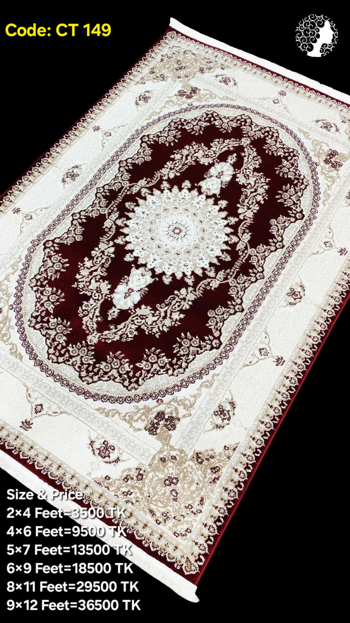 Compress_20251118_192837_7514 প্রিমিয়াম টার্কিশ কার্পেট - CT 149 - Image 1