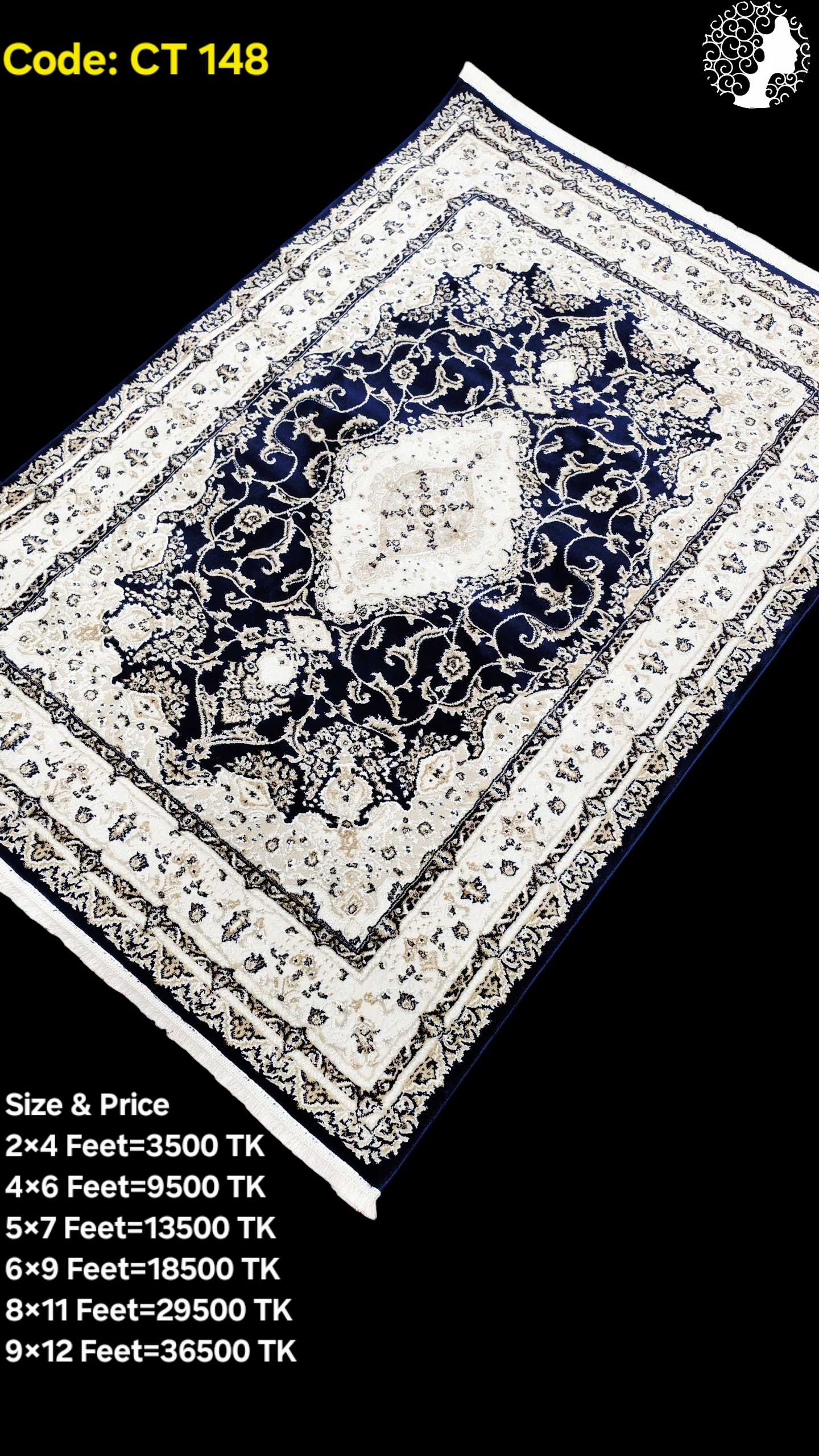 Compress_20251118_192841_1053 প্রিমিয়াম টার্কিশ কার্পেট - CT 148 - Image 1