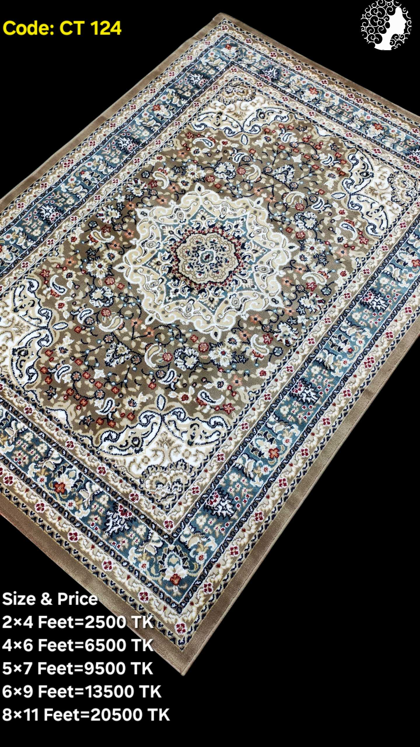 124 প্রিমিয়াম টার্কিশ কার্পেট - CT 124 - Image 1