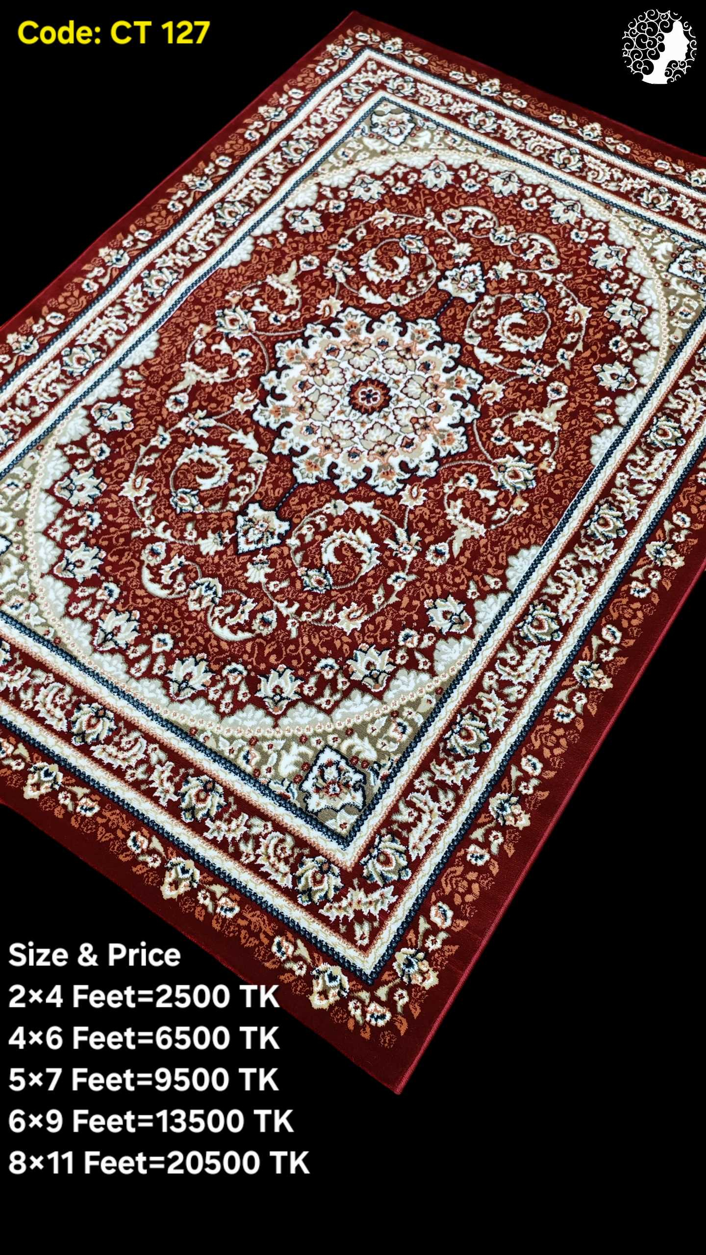 127 প্রিমিয়াম টার্কিশ কার্পেট - CT 127 - Image 1