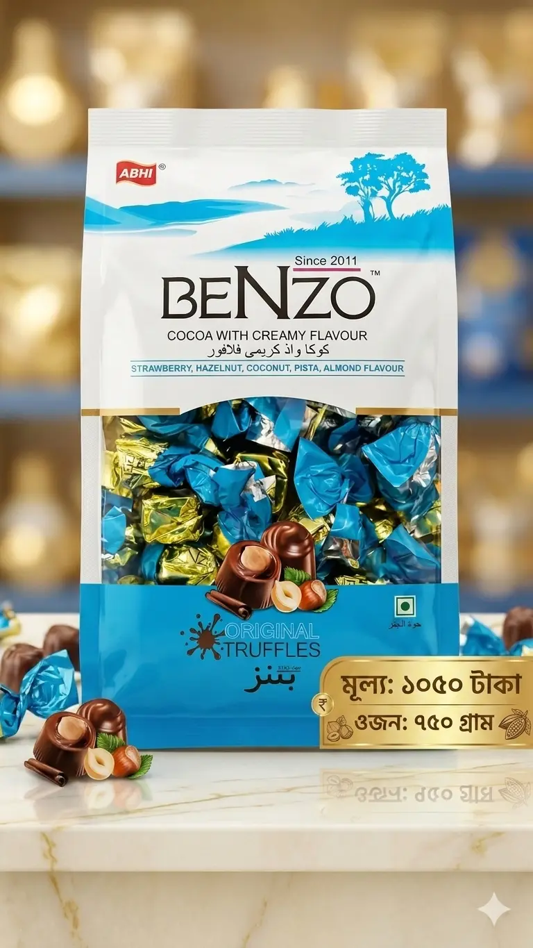 Gemini_Generated_Image_gsk7b3gsk7b3gsk7 ABHI Benzo Cocoa Original Truffles – অ্যাসোর্টেড ক্রিমি ফ্লেভারস (৭৫০ গ্রাম) - Image 1